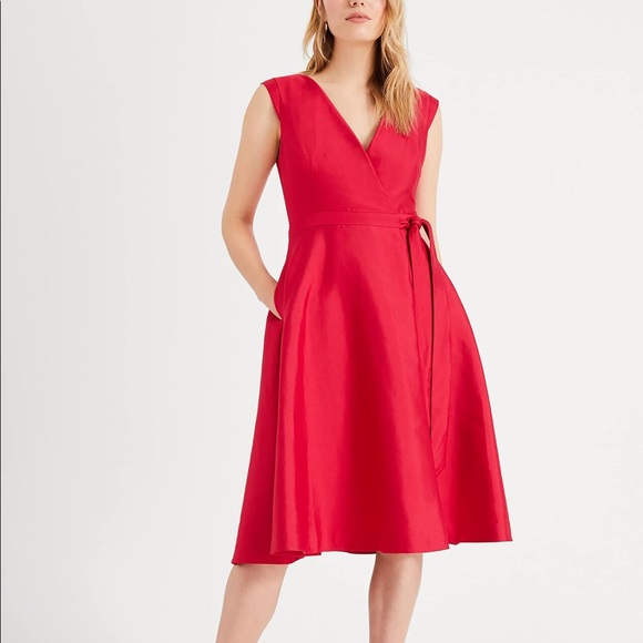 Antonio Melani Red Fit Flare Midi dress size 0 - Picture 13 of 13